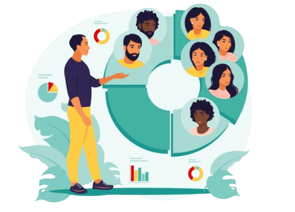 Digital marketing team planning strategies for business growth